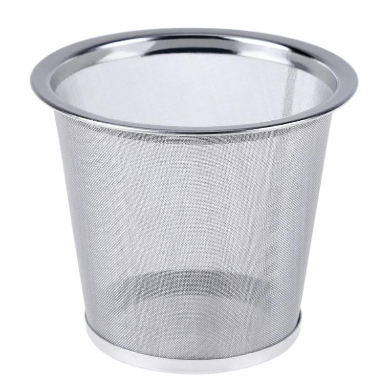 Rustfrit stål mesh te infuser te filter te blad krydderi filter tekande køkken tilbehør genanvendeligt