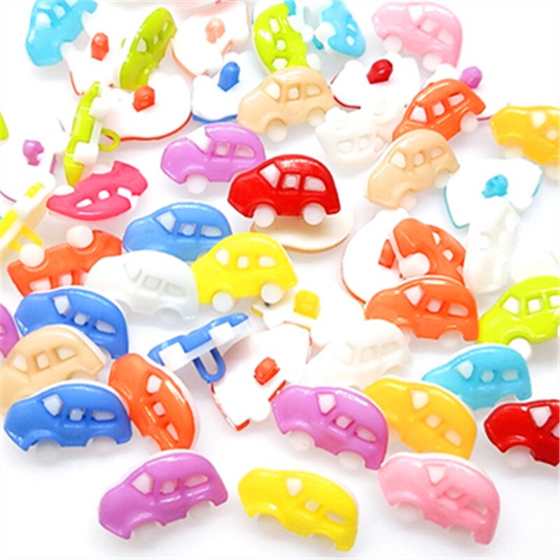 Suoja-agujero trasero de plástico para coche, botones de costura para bebés, 17mm, color negro y blanco, 30/50/70 unids/lote