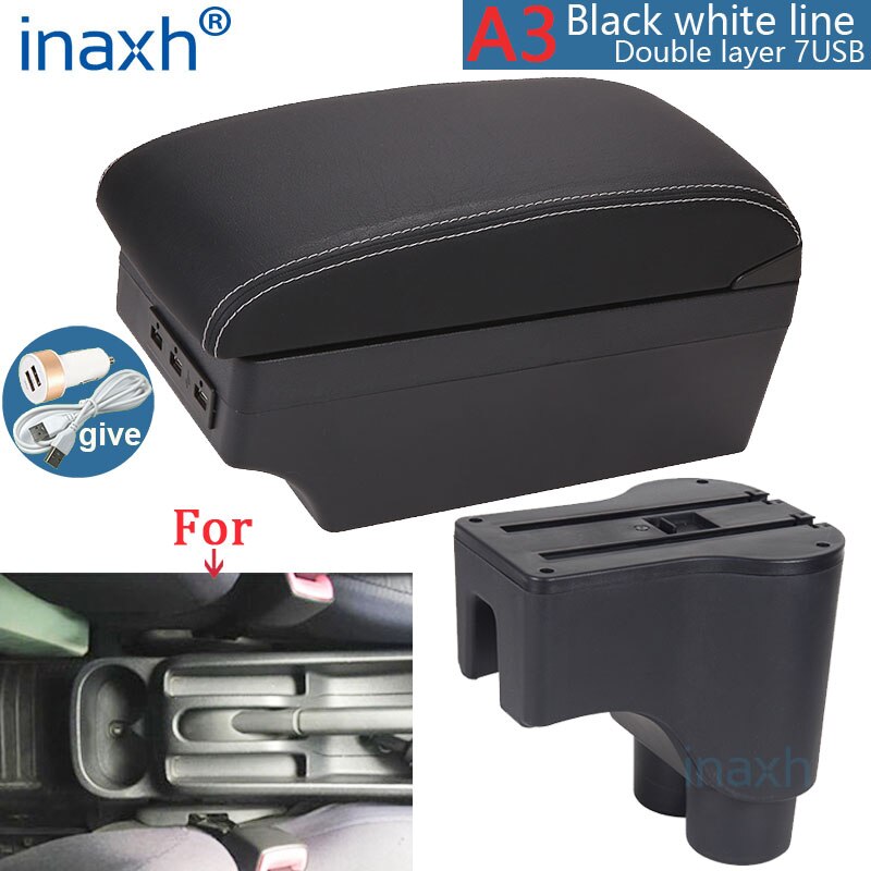 For Daihatsu Terios 2 armrest box central Store content box products interior Car Armrest Storage Car accessories parts: PURPLE