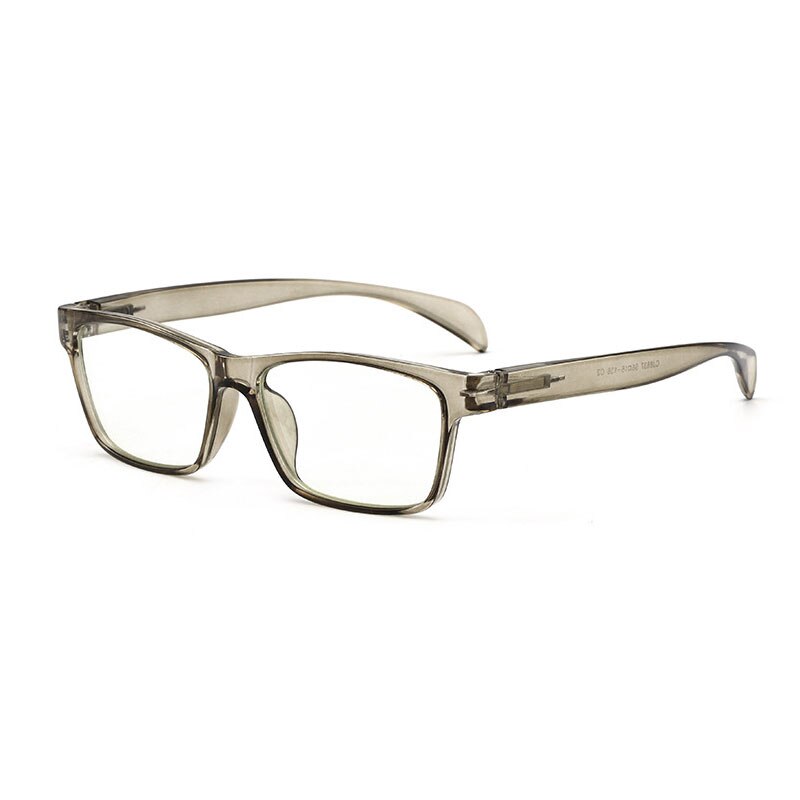 de plástico gafas marco cuadrado de hombre y mujer Anti-Luz Azul lentes templo Flexible piernas óptico Eyewears: Tea