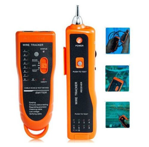 XQ-350 RJ45 RJ11 Cat5 Cat6 Fio Rastreador Scanning Detector de Rede Ethernet LAN Cable Tester Telefone Gerador de Diagnosticar Ferramenta