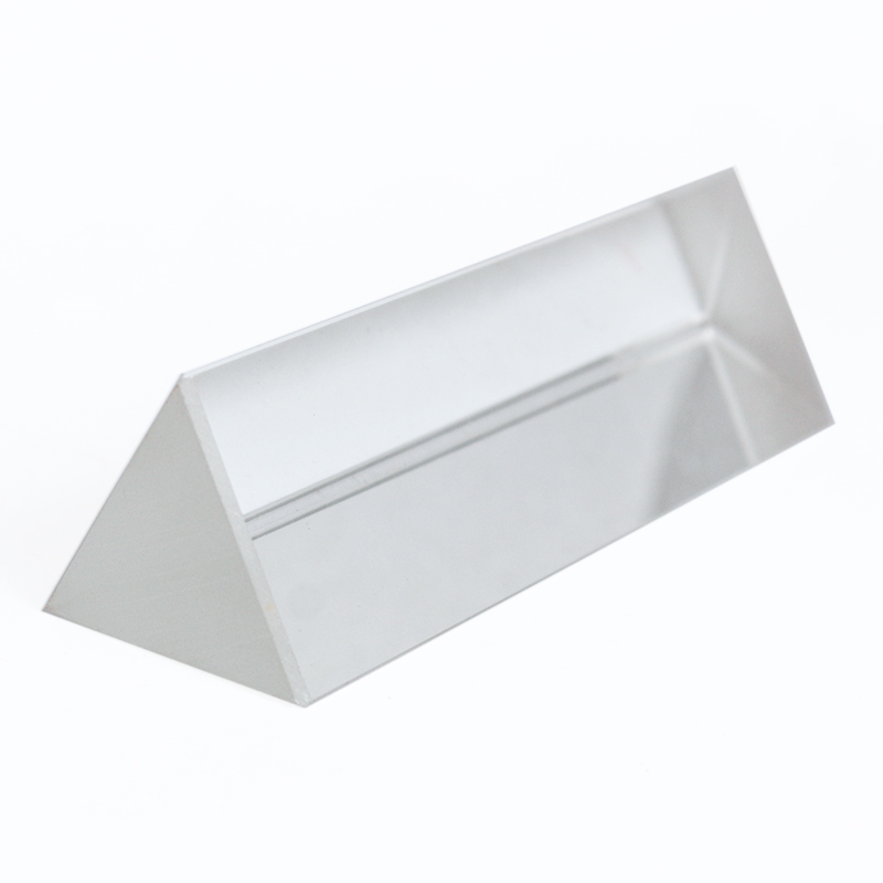 Potrójny trójkątny pryzmat tęczowe szkło optyczne robić nauczania fizyki nauka poszukiwacz refraktor spektrum światła 10x3cm z pudełkiem