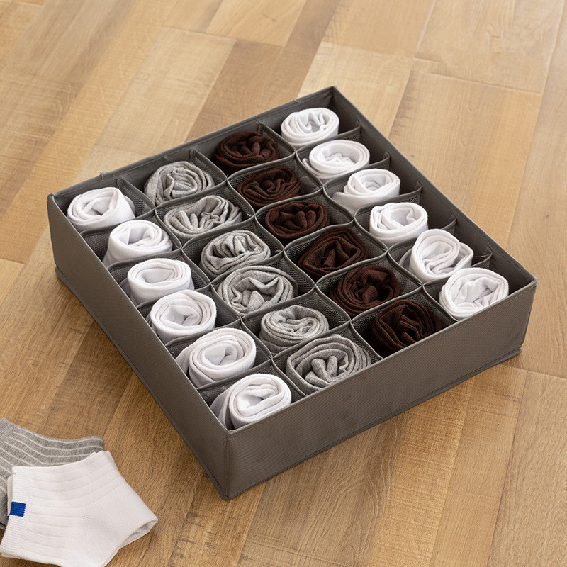 32x32x10cm Home Solid Color Storage Box for Folding Socks Bra Underpants Underskirt