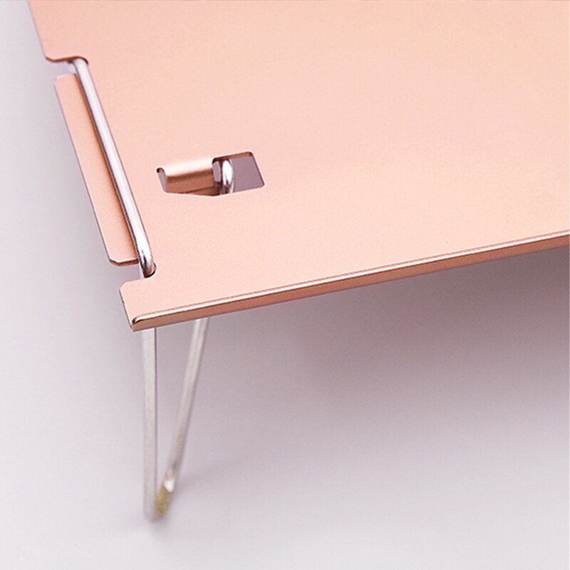 Udendørs mini klapbord bærbart ultralet aluminiumslegering sammenklappeligt camping picnic grill skrivebord