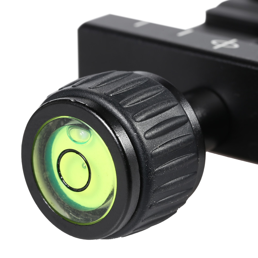 Andoer QR-50 Quick Release Plate Clamp Adapter with Built-in Bubble Level for Arca Swiss RRS Wimberley Tripod Ball Head