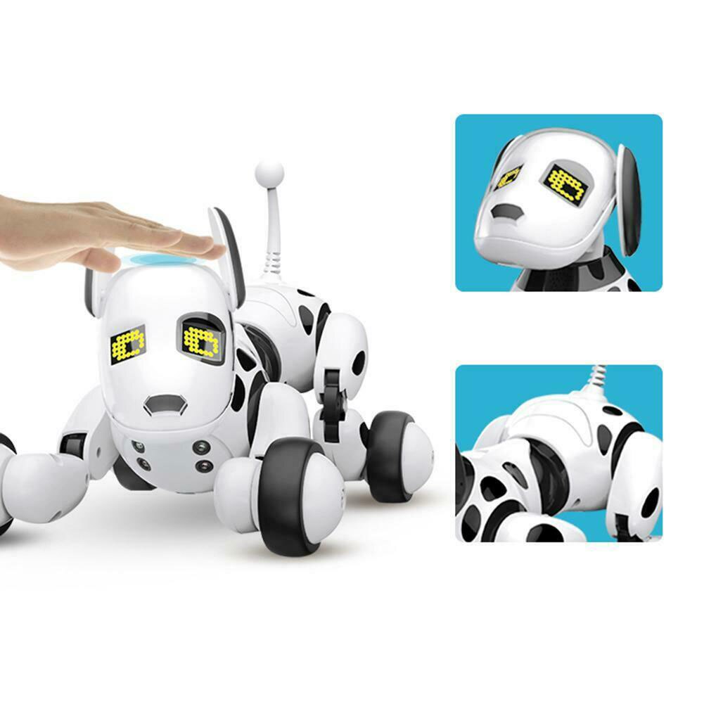 Rc robot hund trådløs uddannelse smarte børn interaktive intelligente led søde dyr elektronisk kæledyr legetøj taler synge dans