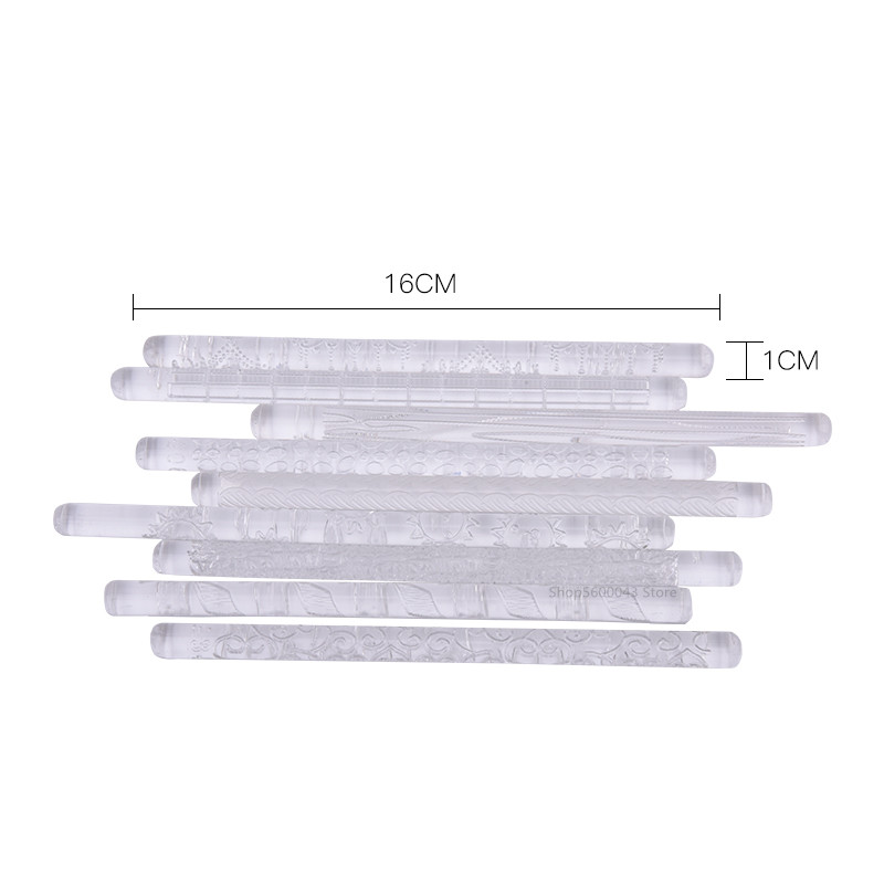 Sztuka ceramiczna druk akrylowy glina rolka przezroczysta rzeźbiona tekstura dokonywanie glina glina polimerowa płyta formowanie drukowanie narzędzia garncarskie