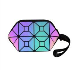 Luminous geometric rhombus bag women's all-match handbags multi-function shoulder bag backpack wallet chest bag: HZB-YE-1