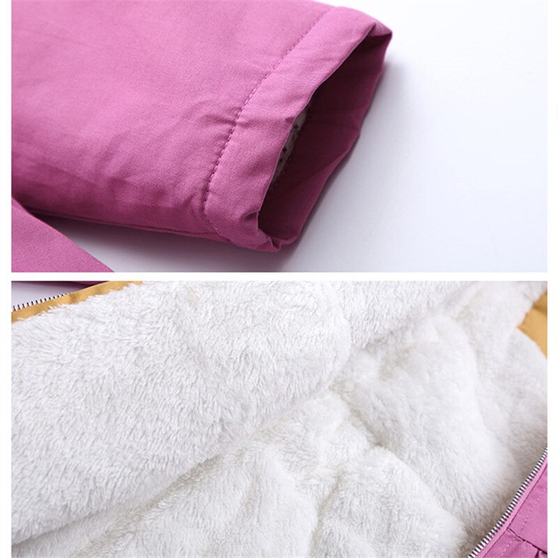 Girls Hoodies Winter Jackets for Girls Teenage Winter Coats Children Wintercoat Kids Warm Outerwear Girls Winter Trench Coat