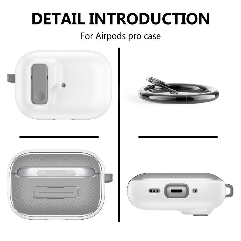 Automatic Switch Secure Lock Case Compatible AirPods Pro 2nd 1st Generation Protective Cover with Apple Air Pods 3 2 Case