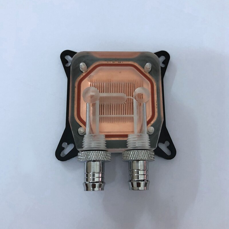 Gpu vandblok køling dobbeltkanal af kobbersøjle video grafikkort vandkøler radiator 0.4mm