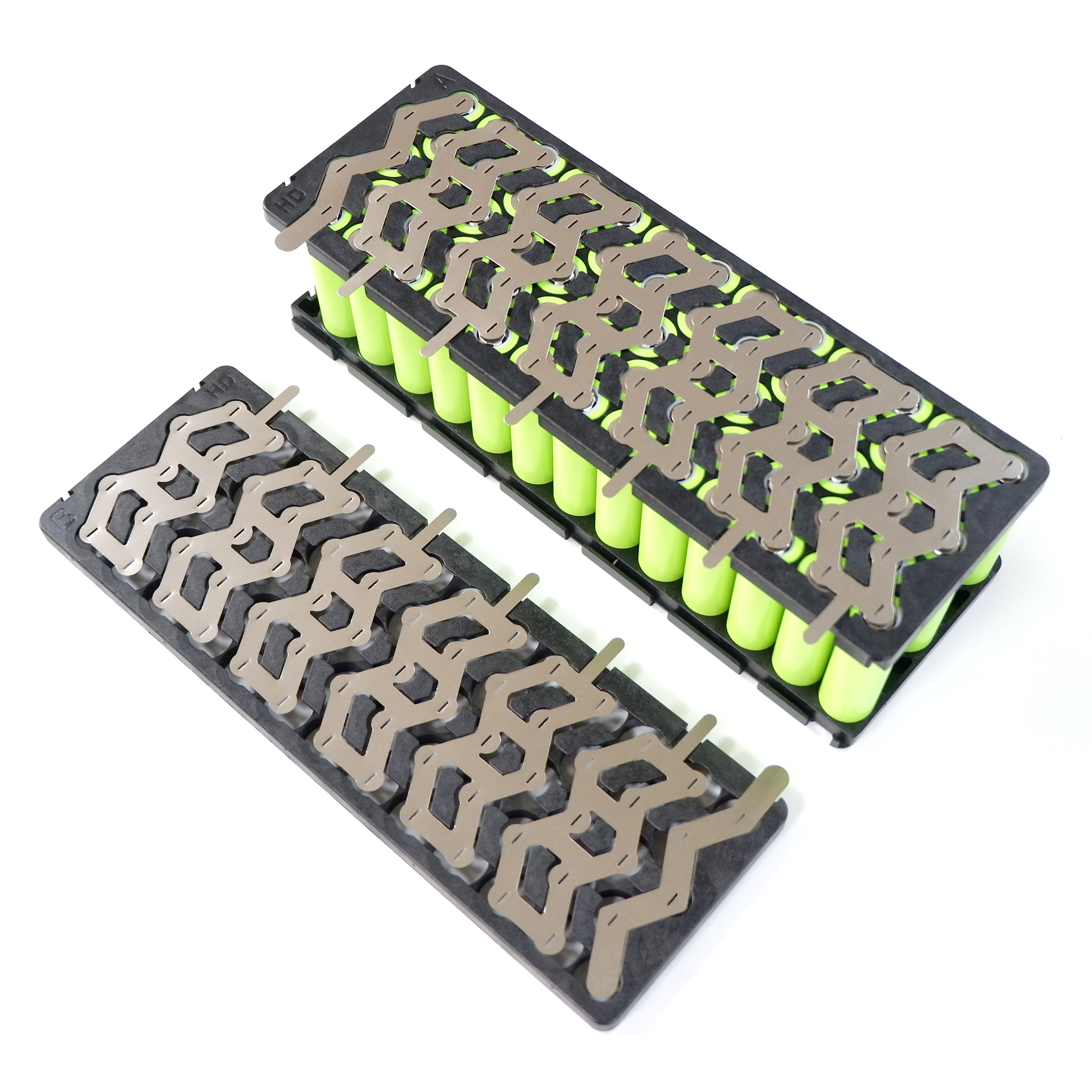 18650 Lithium Battery Holder 5P13S 5P14S Zig zag type Batteries Bracket and Nickel Tape For 13S 48V 14S 51.8V E-bike Battery