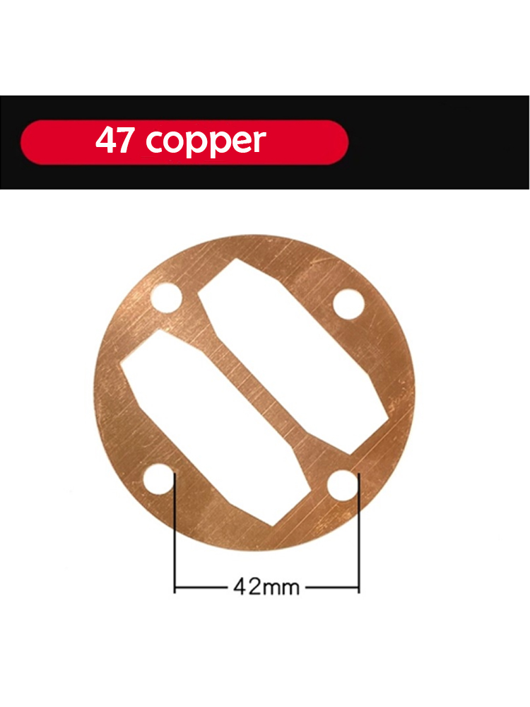 1 set/3pcs Paper Pad Clip Steel Sheet Air Compressor Cylinder Head Base Valve Plate Sealing Gasket Washers: Brown