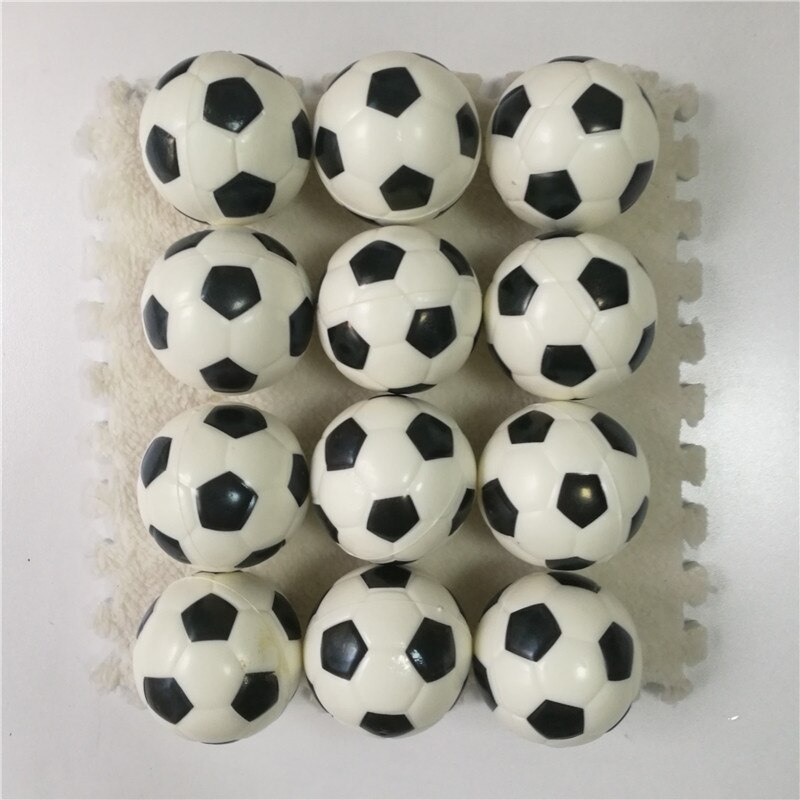 12 st 6.3cm anti-stress boll avlastning fotboll fotboll basket baseball tennis mjukt skumgummi klämboll leksaker för barn: Fotboll