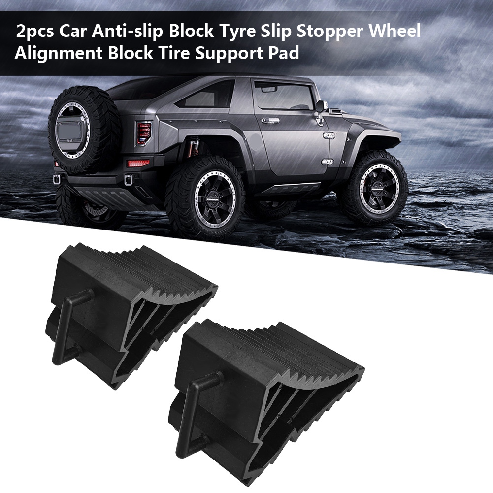 2pcs Rubber Wheel Stopper Anti-Skid Rubber Wheel Bearing Tire Anti-Skid Device for car SUV truck RV Car Wheel Rubber Stop Slider