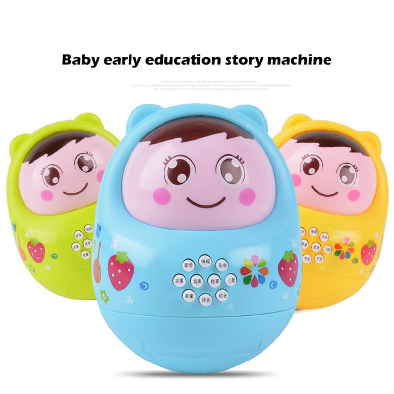 Baby Nette Karikatur Baby Becher Puppe Art Musik Roly-Poly Musical Spaß Spielzeug freundlicher vorgeben Spielen FrüHenne Bildung Geschichte spielzeug