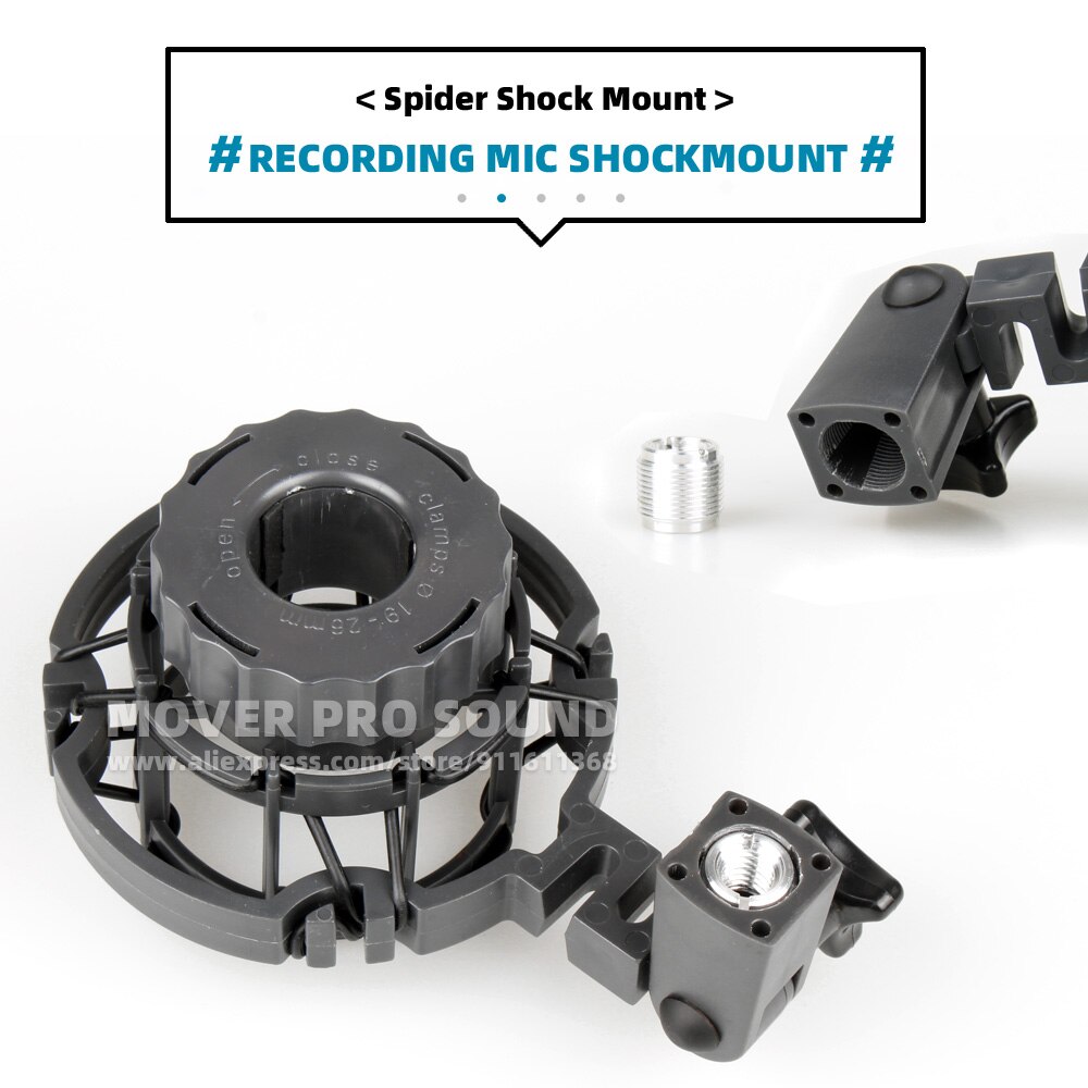 Soporte de micrófono de suspensión antivibración para AKG C214 C314 C414 C 214 314 414 B EB XLS XLII ULS, soporte de araña