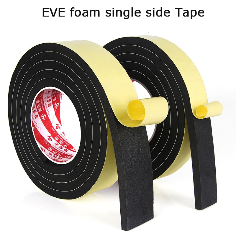 Thicken Eva single-side sponge mat black foam rubber article bubble shockproof buffer collision automobile sound insulation