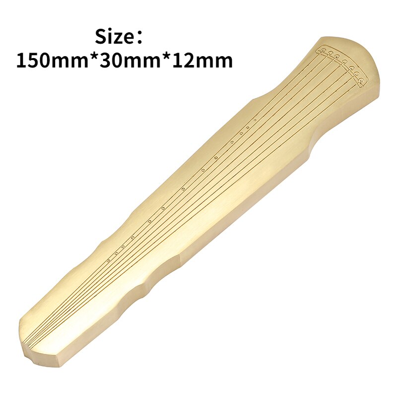 Pisapapeles de latón para tallado, Guqin Fuxi, delicado para estudiantes, suministros de caligrafía china: A2