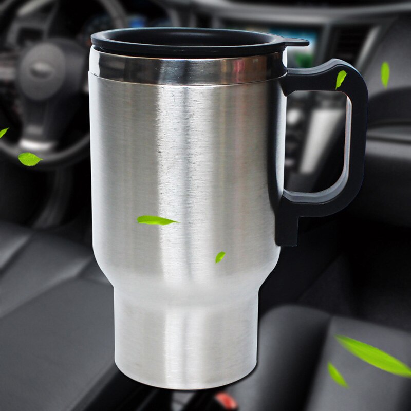 DC 12V 500ml Travel Heated Boiling Mug Coffee Tea Water Cup Car Electric Kettle.