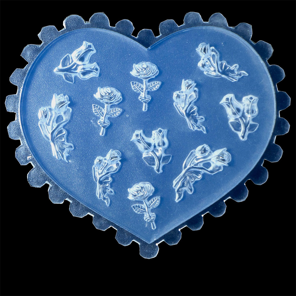 Moule en silicone 3D pour la décoration de manucure, outils de modèle de manucure bricolage, mise en place, nouveautés juillet, 2024: vert militaire