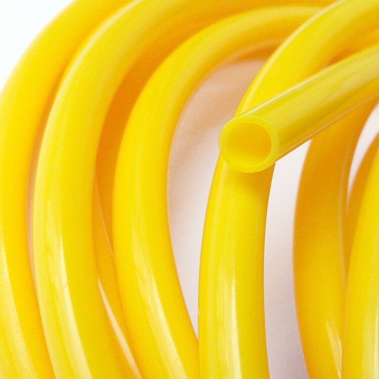 10 x 12 silikonrör  id 10mm od 12mm flexibel gummislang tjocklek 1mm fo-kvalitet mjölk öl dricksrör vattenkoppling: Gul
