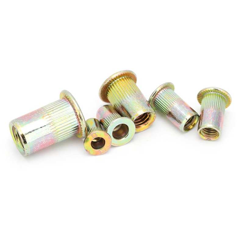 thread repair tool kit Mixed Zinc Plated Rivet Nut Threaded Rivet Insert Nut M3/4/5/6/8 stainless steel insert