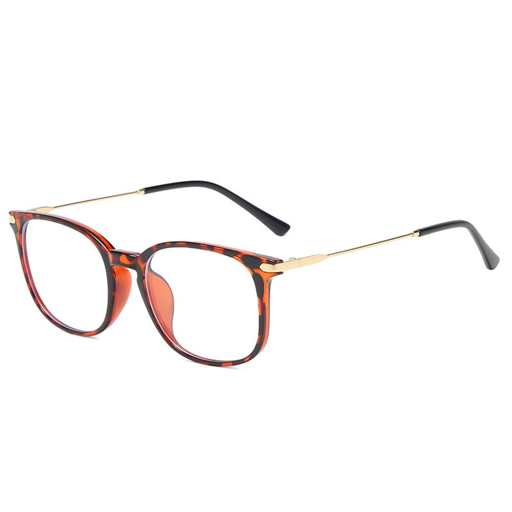 Lumière bleue bloquant lunettes cadre lumière plastique métal lunettes cadre pour homme femme Anti-éblouissement filtre ordinateur jeu lecture: V8255BBR