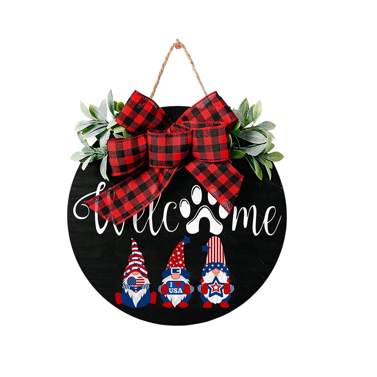 Signe de bienvenue pour porte de printemps en bois, Mini couronne de fleurs d'hortensia rose, décoration de maison, couronnes d'automne: N