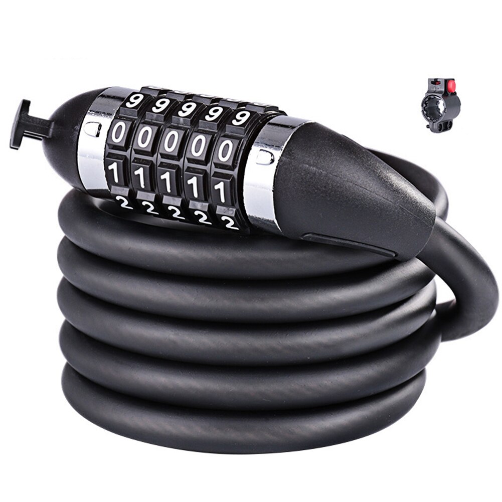5 Digit Code Anti Diefstal Fietsaccessoires Staaldraad Beveiliging Fiets Kabelslot Mtb Road Motorcycle Bike Apparatuur Universl