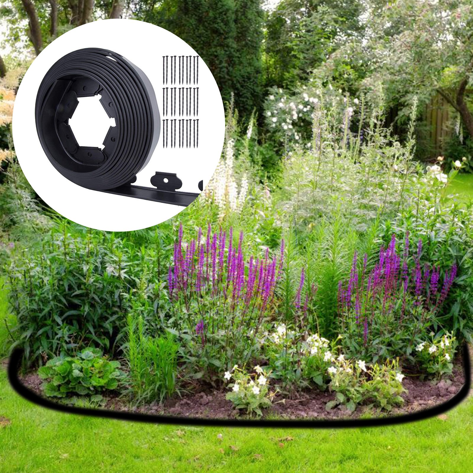 Greenbelt Isolation zone Garden Landscape Edging Kit board isolation belt Plant root partition Greening landscape divider