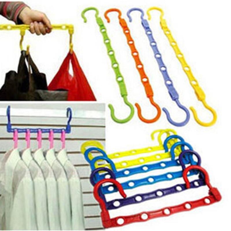 Multi-port Support Hangers Multifunctional Space-saving Hanger For Clothes Drying Rack Plastic Clothing Storage Hanging Holder