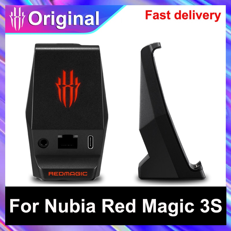 Type C Desktop Dock Charger voor Nubia Red Magic 3S Smartphone 3.5mm Koptelefoon Gat Laadstation Oplader voor nubia RedMagic 3S