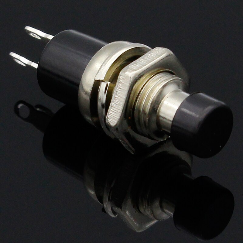 10pcs NO Normally Open Mini Momentary Spring Return Push Button Switches Black