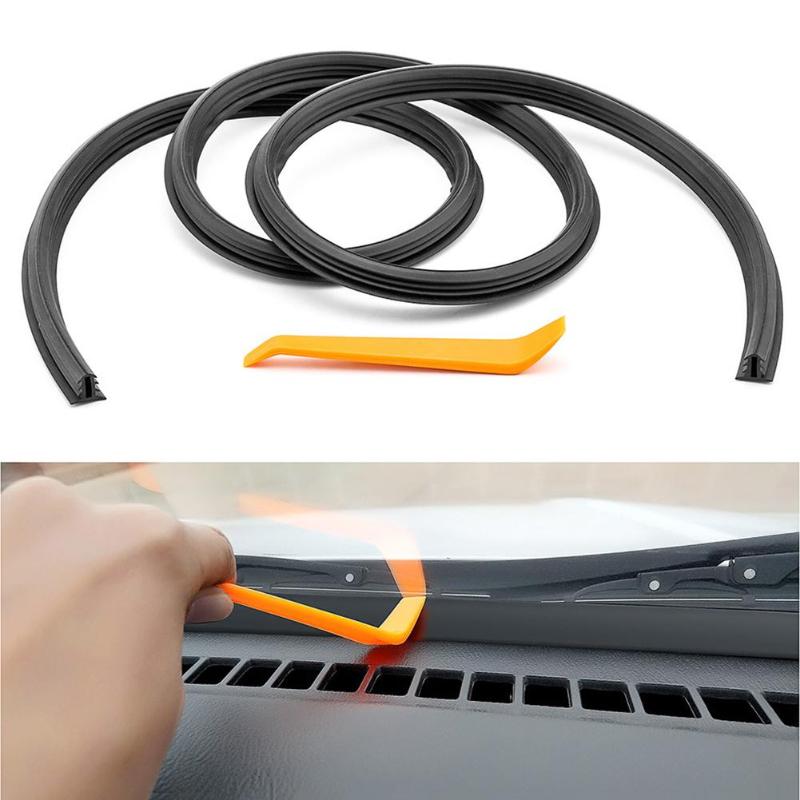 1.6m auto dashboard afdichtingsstrip voorruit rubber geluidsdichte isolatie afdichting universele auto interieur accessoires