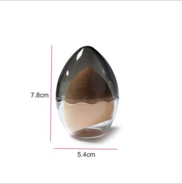 1pcs Sponge Stand Storage Case Makeup Puff Holder Empty Cosmetic Egg Shaped Rack Transparent Makeup Puffs Drying Box: other