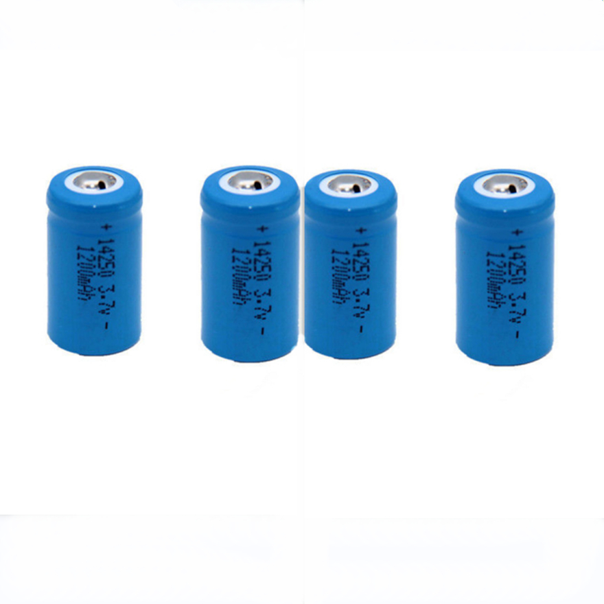 2 Stks/partij 3.7V 14250 Oplaadbare Lithiumbatterij Ls14250 Er 14250H 1/2-R6 1/2 Aa 1200Mah Oplaadbare Er14250 Lithiumbatterij