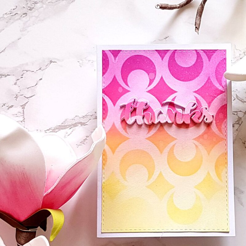 Crescent Moon Stencil for DIY Scrapbooking Decorative Embossing Paper Cards Crafts Plastic Templates Drawing Sheets 6x6inches