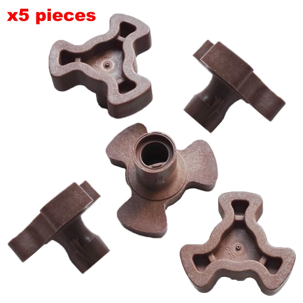 Piezas de reparación de horno microondas, bandeja giratoria, eje central del Motor, soporte de eje de núcleo de flor Y accesorios para Galanz LG, 5 uds.