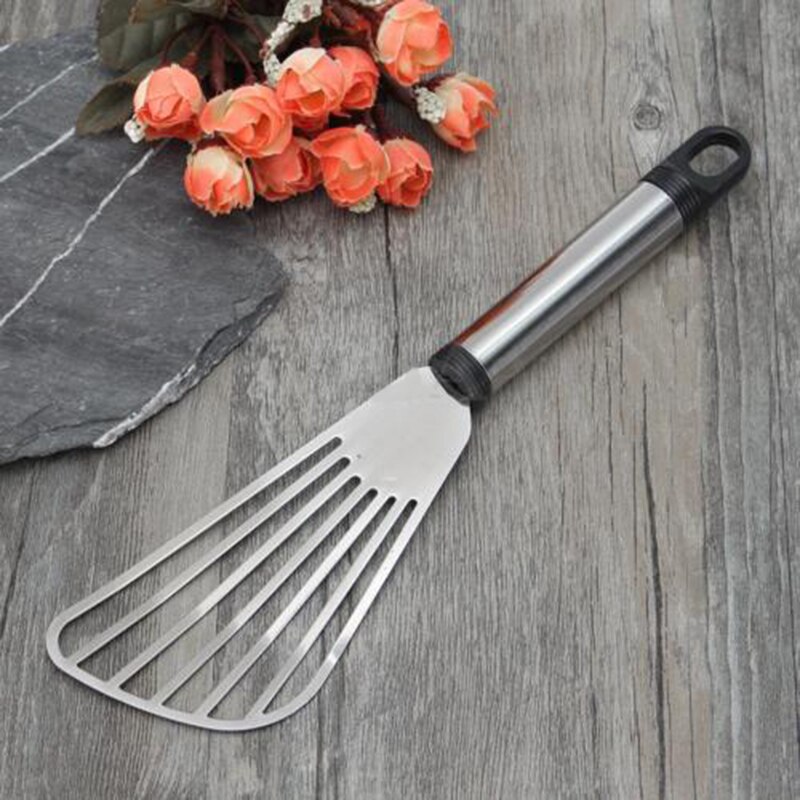 Stainless Steel Flat Fish Slice Spatula Leaky Shovel Kitchen Supply Tool