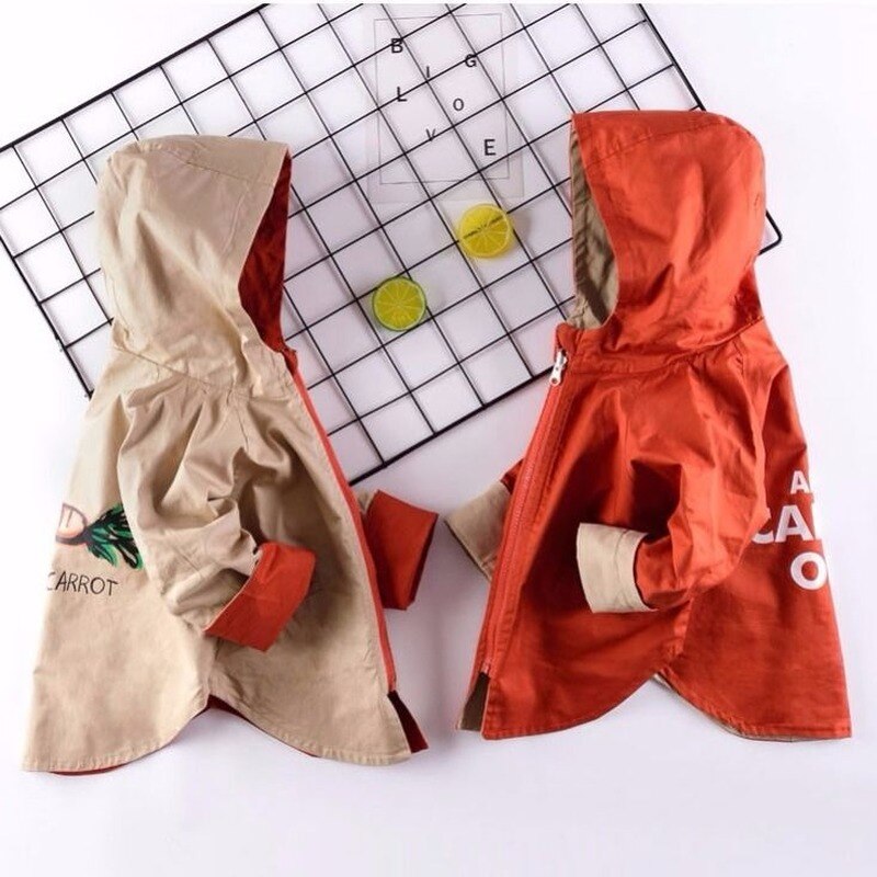 Giacca per bambini primavera e autunno giacca per bambini nuova versione coreana 1-10 giacca a doppia faccia