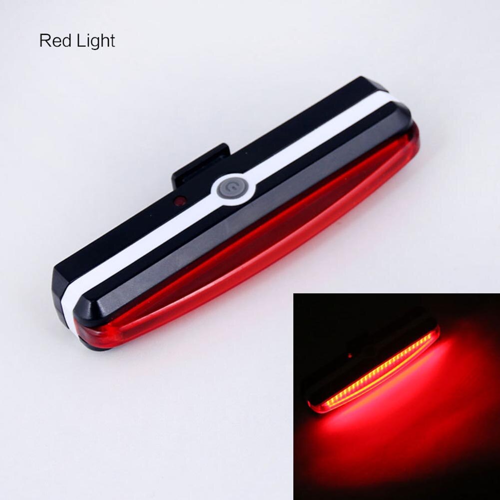 Bicycle Taillights Mountain Bikes General Lights Headlights Night Riding Warning USB Lights 26 COB LED Highlight Outdoor Light: red