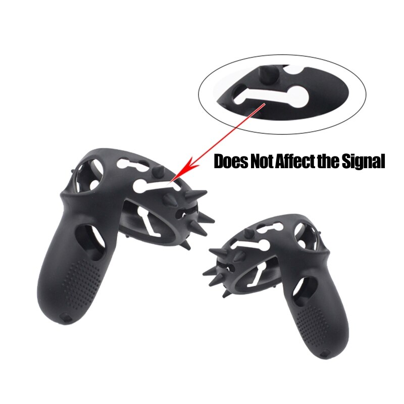For oculus quest/rift s full beskyttende erme vr touch controller deksel hudhåndtak skallgrep knokestropp oculus accessori