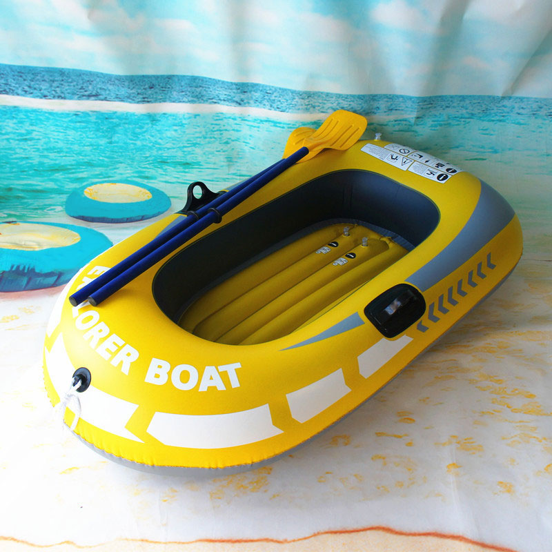 1/2 person pvc oppblåsbar robåt kajakk tykkere kano roluftbåt for drifting dykking fiske strand svømmebasseng drift o