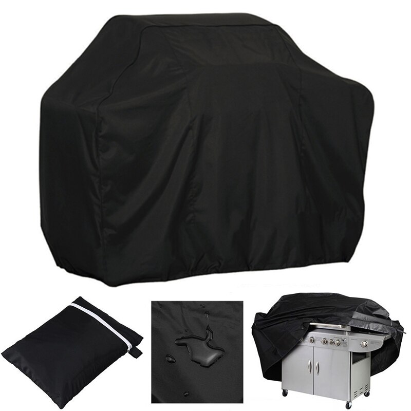 draussen Schwarz Wasserdicht BBQ Abdeckung Weber schwer Pflicht Grill Abdeckung Schutz Runde Rechteck Grill Grill-Grill BBQ Zubehör