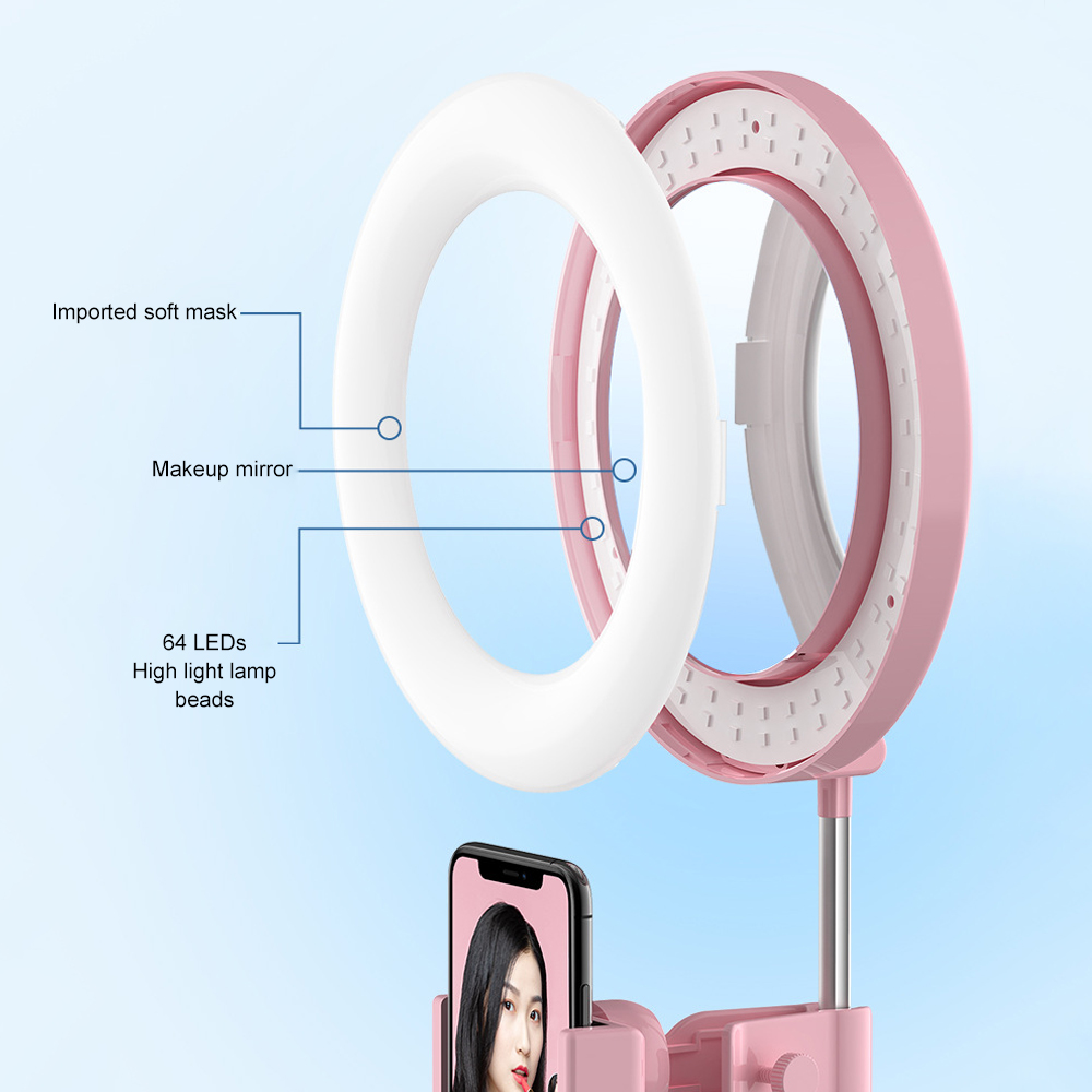 Led ring light phone stand selfie ringlight Selfie Mount phone ring holder Live Lighting Photography Makeup Video ring ligth