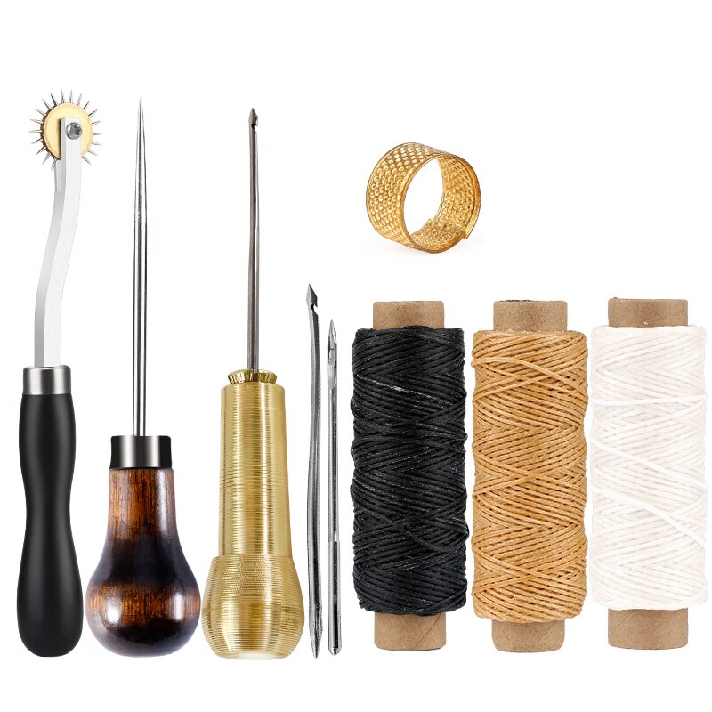 KAOBUY-Kit de herramientas profesionales para artesanía de cuero, accesorios para costura a mano, punzón, tallado, trabajo, sillín, herramienta de bricolaje: type  3