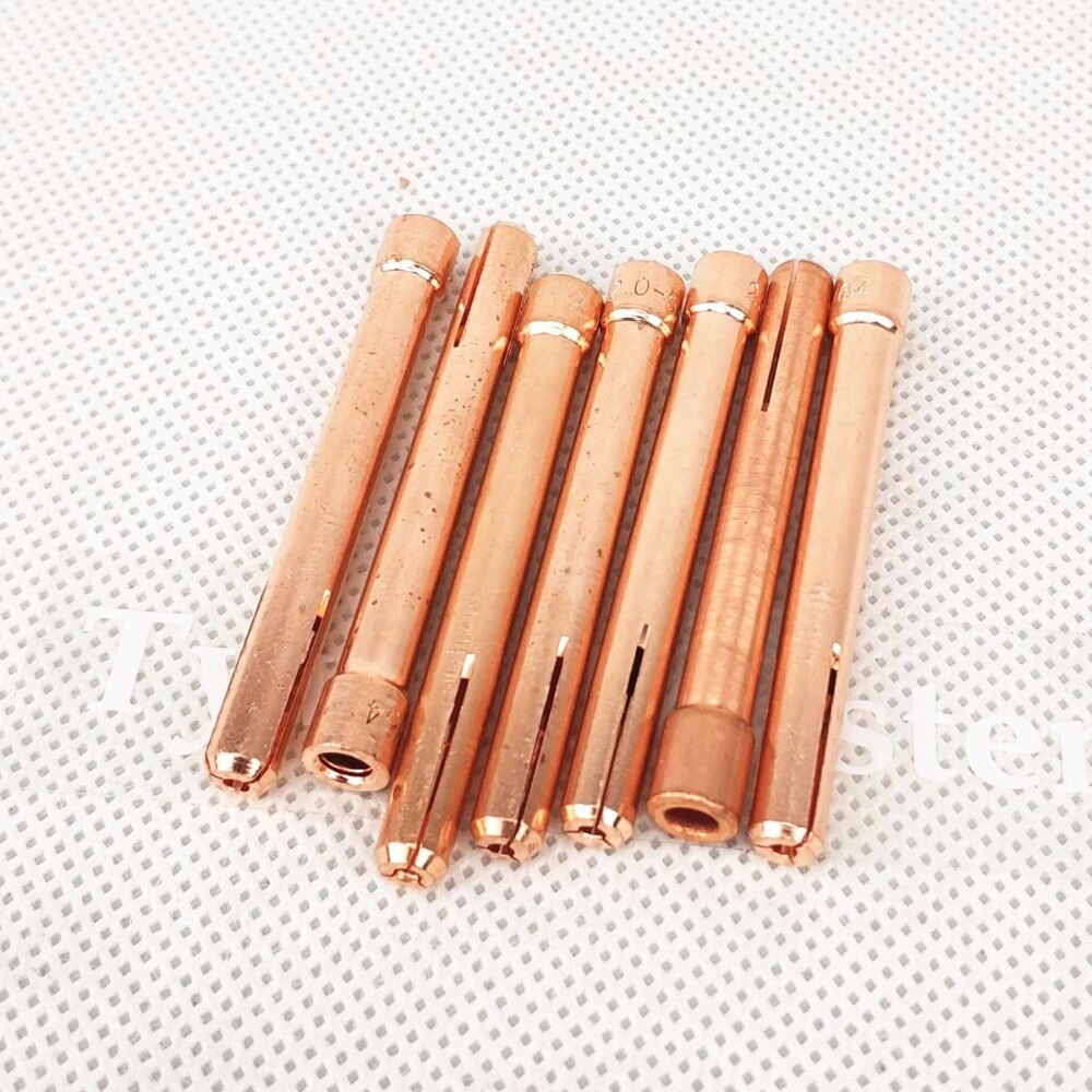 15pcs Argon Welding TIG Torch Consumable 1.0mm 1.6mm 2.0mm 2.4mm 3.0mm 3.2mm TIG Tungsten Electrode Collet