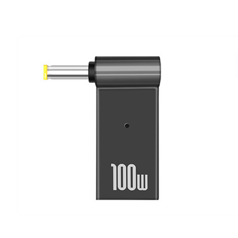 Convertisseur de puissance 100W 5a PD, Jack de déclencheur cc à Type C femelle 5.5/7.4 en alliage de Zinc avec tête légère, adaptateur pour ordinateurs portables Dell/HP/ASUS