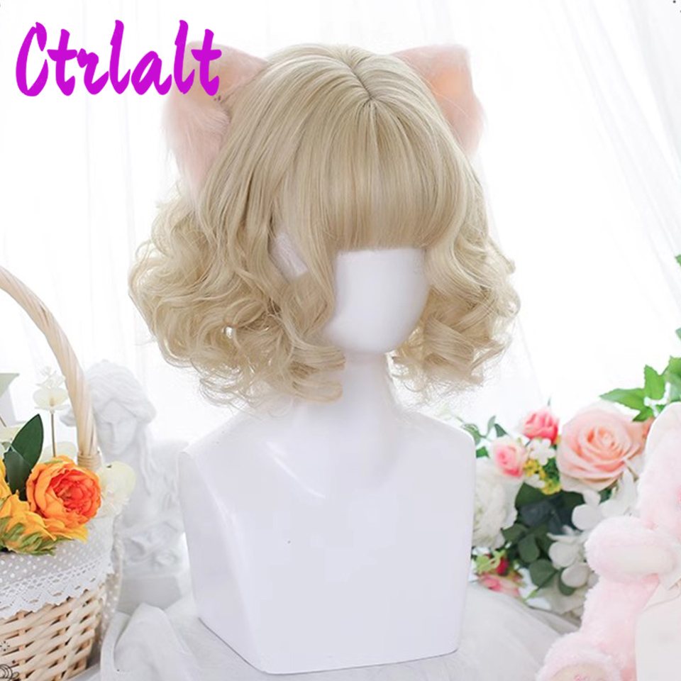 Pelucas de pelo Natural sintético en capas para mujer, color negro y marrón, ondulado, para uso diario, con flequillo de cortina, resistente al calor